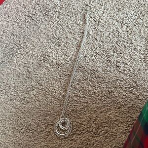 Silver Layered Circle Necklace